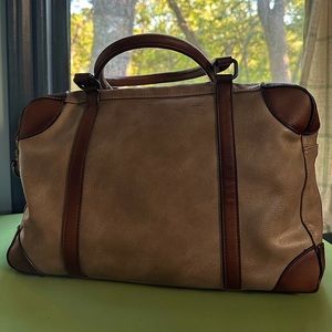 Mushroom leather satchel